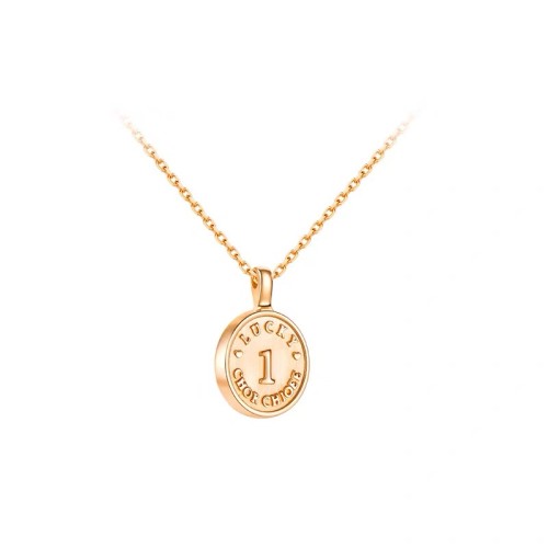 Lucky 1-penny necklace for women, a light luxury necklace, a birthday gift for the Qixi Festival