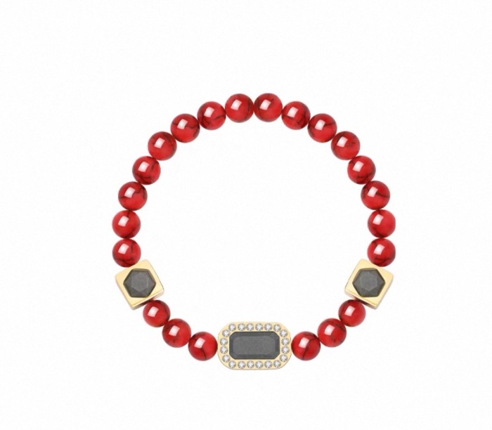 Giving your boyfriend an obsidian bracelet with tiger's eye stone will bring good luck
