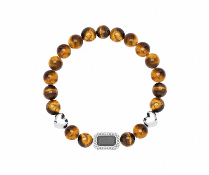 Giving your boyfriend an obsidian bracelet with tiger's eye stone will bring good luck