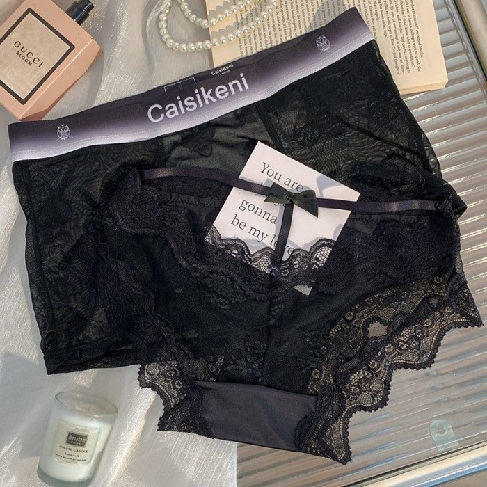Black sexy lace hot couple underwear one man and one woman couple style