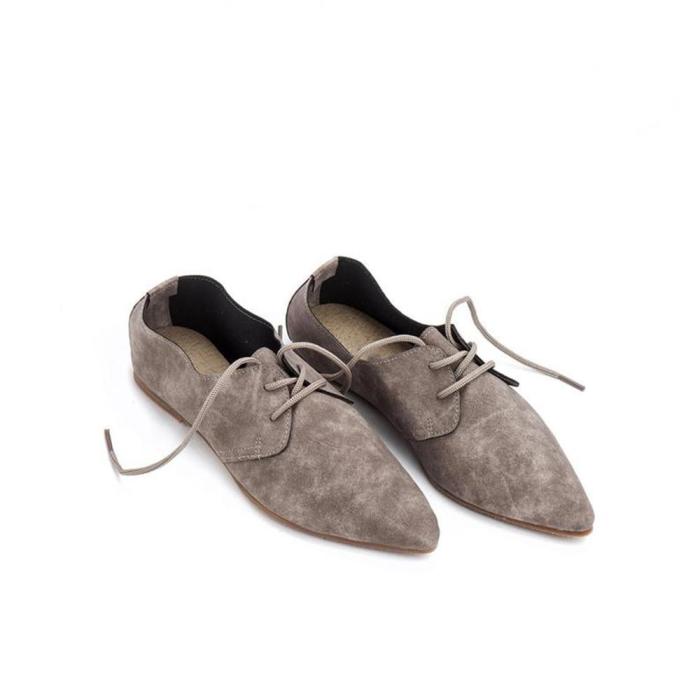 Women's Solid Color Pointed Soft   Flat Shoes
