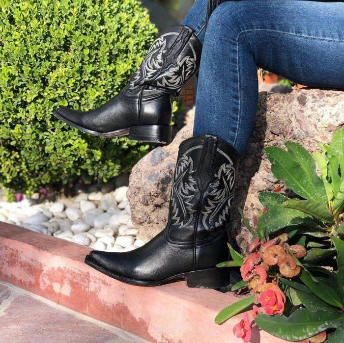 Cowgril Low Heel Boots