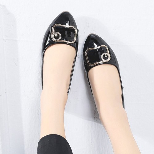 Shoes Women Flats 2019 Crystal Pointed Toe Loafers Women Flat Shoes Casual Slip On Boat Shoes Comfortable Flats