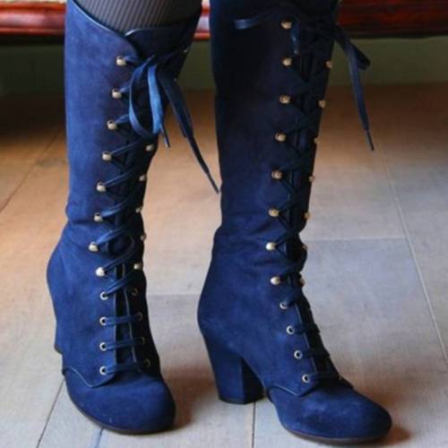 Women Fashion Steampunk Gothic Vintage Style Retro Punk Boots