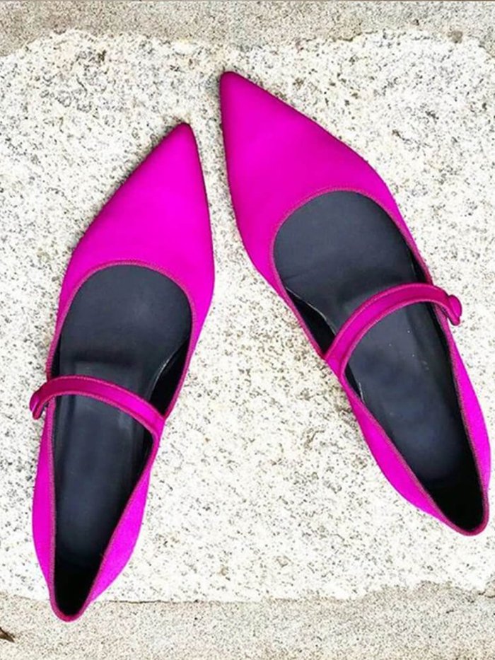Women's Fashion Simple Pointed Flat Shoes