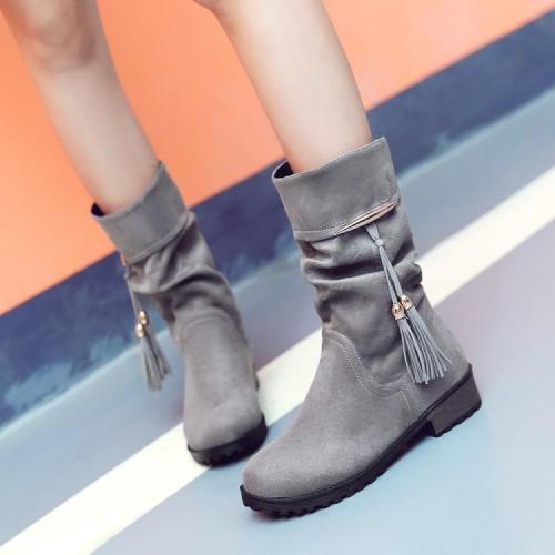 Tassel Short Boots Plus Size Women Shoes 5664