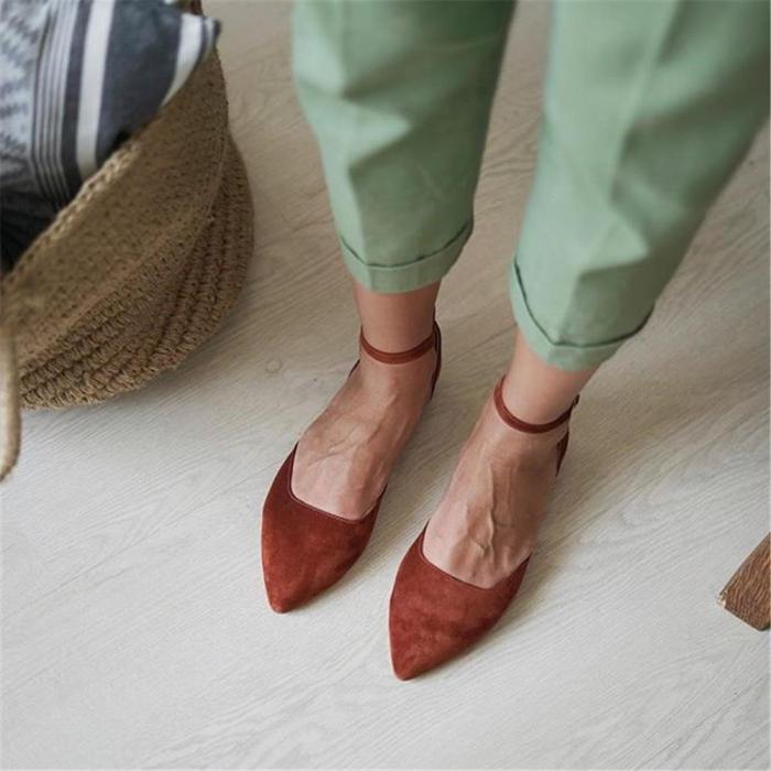 Women's Simple Versatile Pointed   Flat Shoes