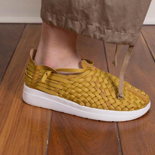 Plus Size Fly Woven Trainers Outdoor Wide Fit Sneakers