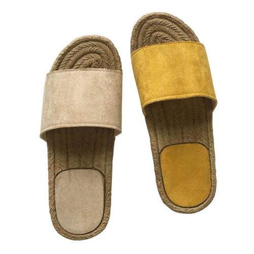 Women Holiday Casual Comfy Straw Slippers