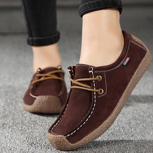 Women summer shoes woman loafers 2020 fashion comfortable flats women shoes solid lace-up square Toe shoes zapatillas mujer
