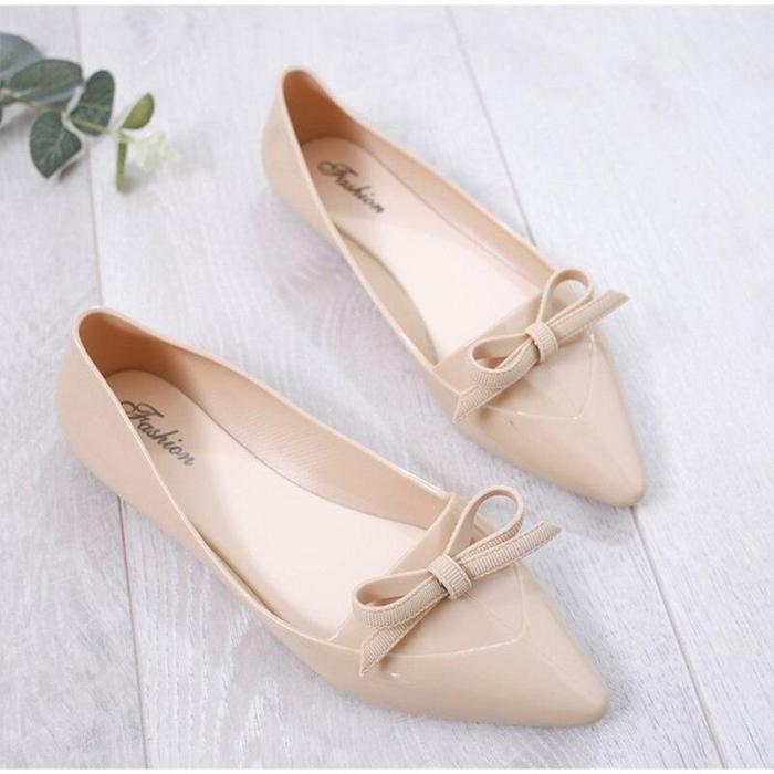 Women Spring Slip On Flat Shoes Woman Pu Leather Fashion Solid Pointed Toe Platform Female Party Shoes 36-40 Size New 2020