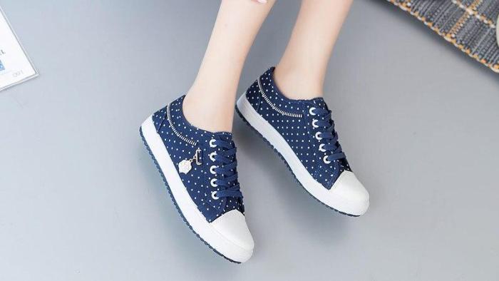 Sneakers women shoes 2020 new solid breathable canvas casual shoes woman lace-up ladies shoes women sneakers tenis feminino