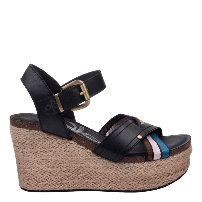 TOPSAIL in NEW BLACK Wedge Sandals