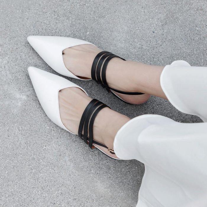 Pointed Flat Bottom Large Size Wear Slippers