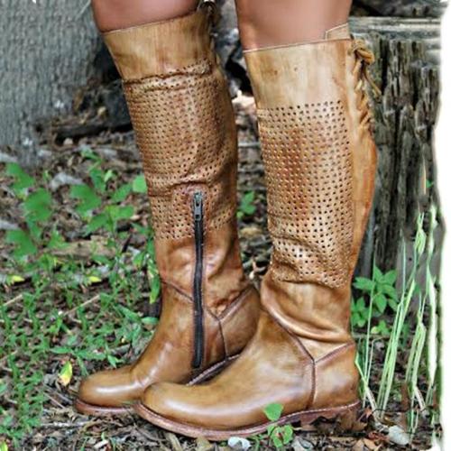 Women Vintage Tall Boot Shoes