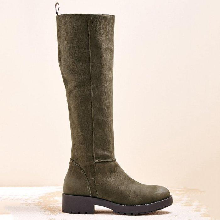 Women Winter Artificial Leather Knee-High Boots