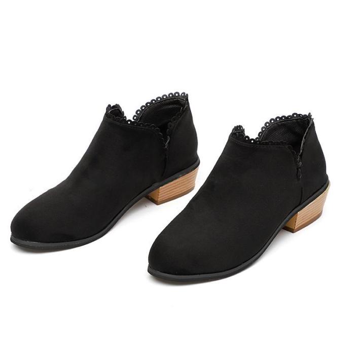 Women Booties Casual Slip On Comfort Plus Size Shoes