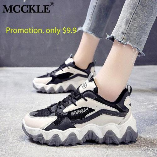 cuteshoeswearMCCKLE Women Chunky Sneakers Casual 2020 Dad Shoes Female Lace Up Mesh Woman Platform Comfort Fashion Ladies Walking Shoes New