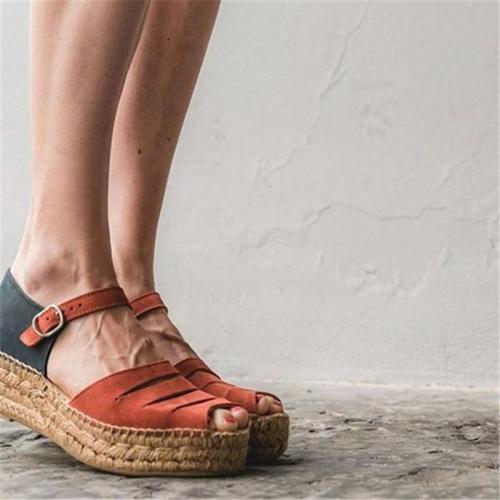 Flat Bottom Openwork Women's Sandals