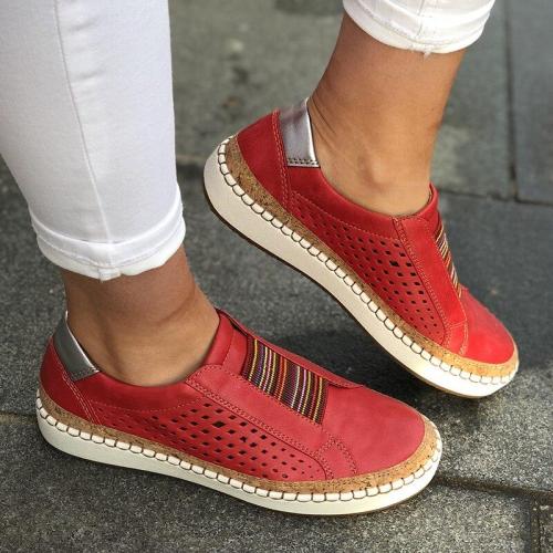 New Women Slip-on Sneaker Vintage Shoes Ladies Breathable Loafers Women's Flats Tenis Feminino Zapatos De Mujer