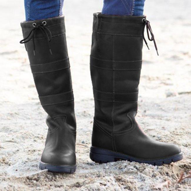 Women's outdoor waterproof casual riding boots