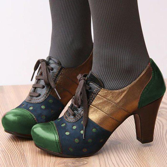 Women's elegant retro ankle boots