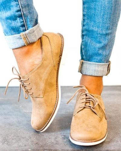 Suede Lace-Up Casual Sneaker