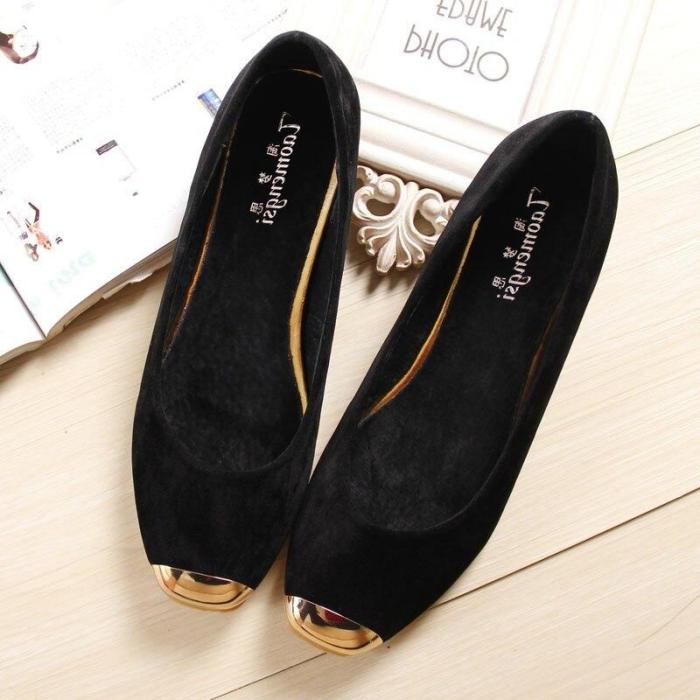 Women's Shoes New Square Head Girl Flats Korean Blue Large Size Women 40-43 Elegant Comfort Creepers Shoes YX0018