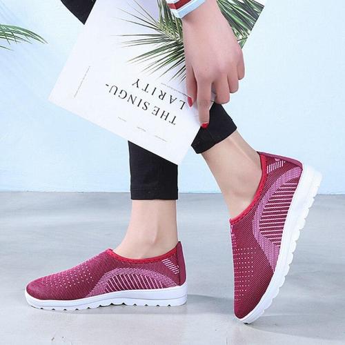 Mesh women sneakers Breathable Slip On casual shoes women fashion comfortable Summer Flat Vulcanize Shoes Zapatos Mujer VT248