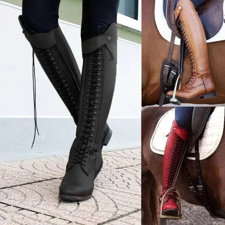 Women Plus Size Horse Riding Booties Casual Shoes