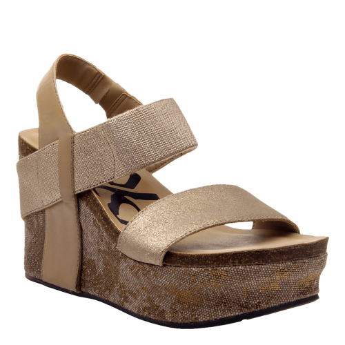 BUSHNELL in MID TAUPE Wedge Sandals