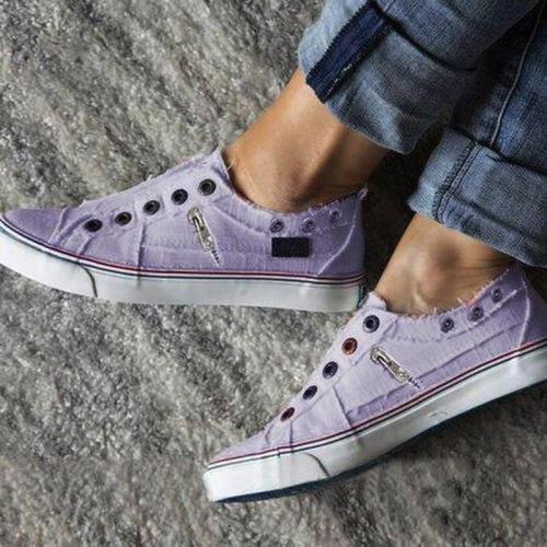 Europe Unisex Flat Shoes Women 2020 Spring/Autumn New Canvas Fashion Loafers Oxfords Casual Breathable Slip-on Plus Size 35-43