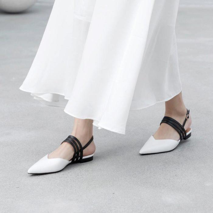 Pointed Flat Bottom Large Size Wear Slippers