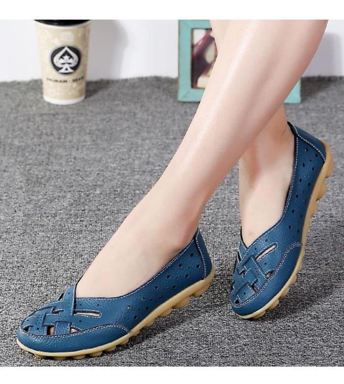fashion Leather  Shoes For Women new arrival Round Toe  Casual Shoes Spring And Autumn Flat  shoes