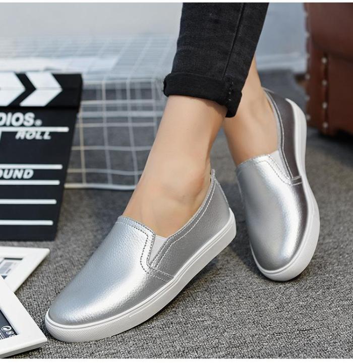 Sunmer shoes woman 2020 fashion high quality flat women sneakers casual comforthable solid color loafers female shoes flats