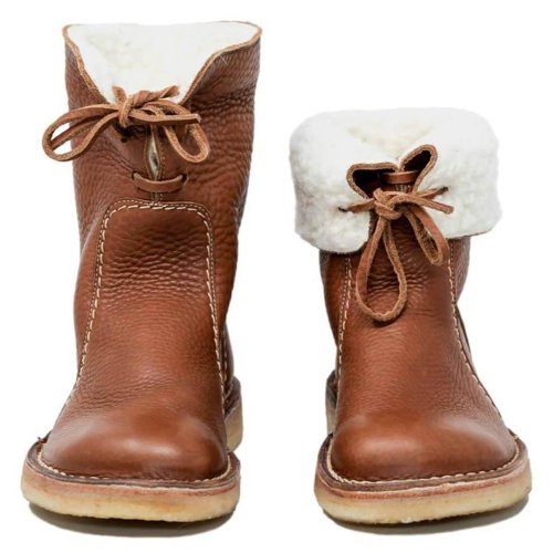 Women Winter Snow Boots Warm Comfy Soft Leather Boots