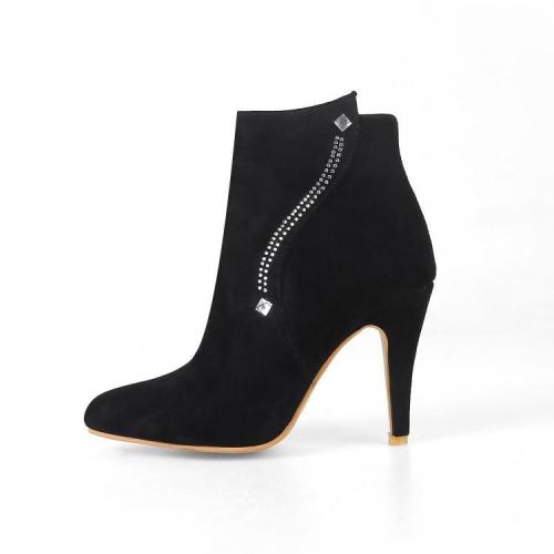 Women's High Heels Short Boots Pointed Toe Ankle Boots