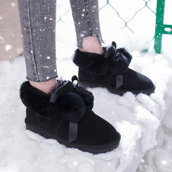 Women's soft warm snow boots