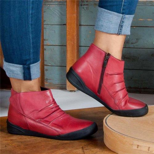 Women Casual Comfy Daily Zipper Ankle Boots