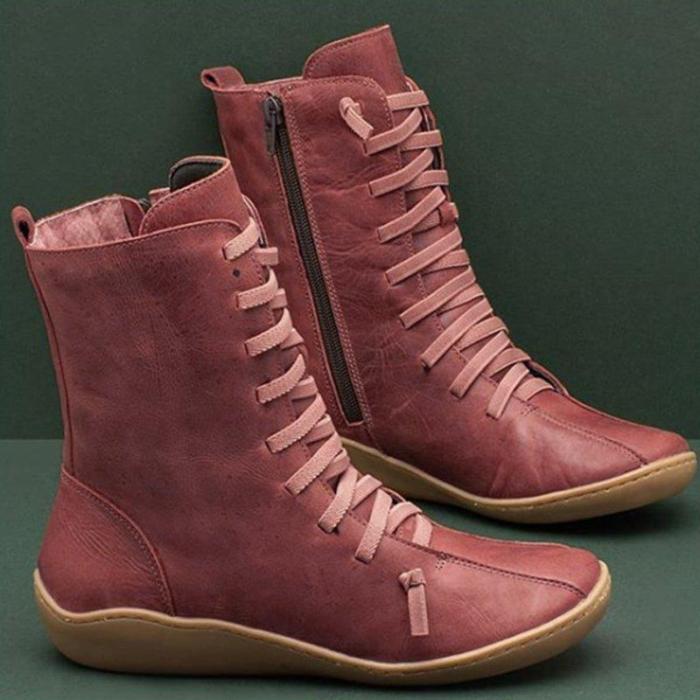 Women Vintage Style Soft Sole Boot Shoes