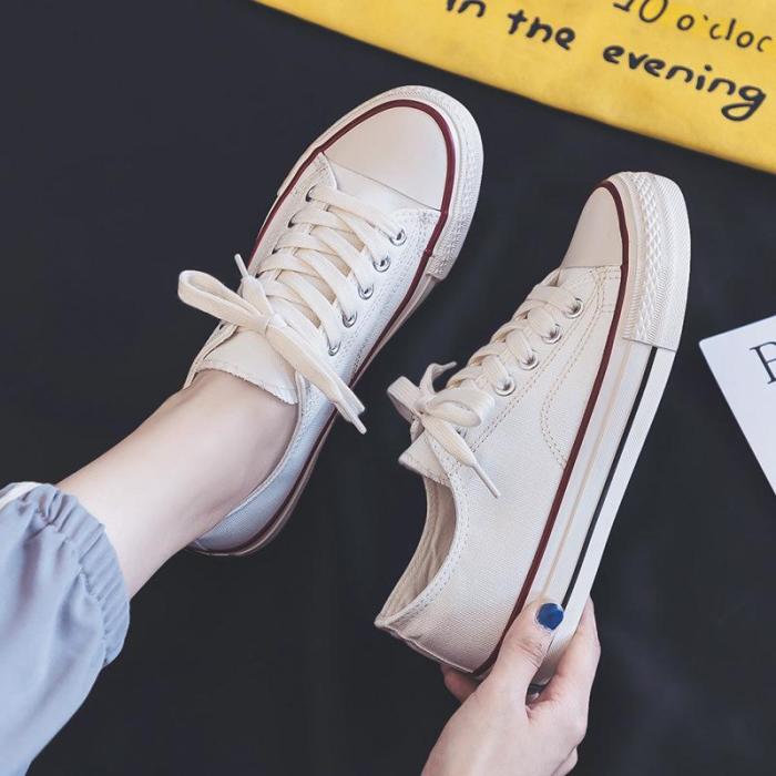 Brand Design Classics Canvas Shoes Women High Quality Fashion Sneakers Woman Flats Low-cut Casual Loafers Ladies Skateboarding