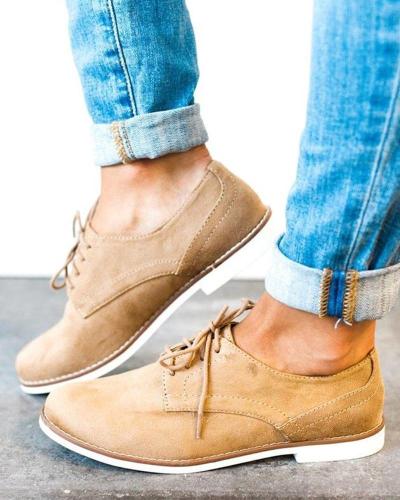 Suede Lace-Up Casual Sneaker