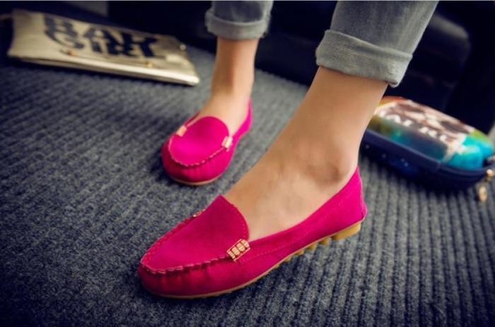 Plus Size 35-43 Women Flats shoes 2021 Loafers Candy Color Slip on Flat Shoes Ballet Flats Comfortable Ladies shoe zapatos mujer