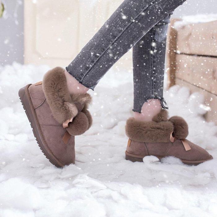 Women's soft warm snow boots