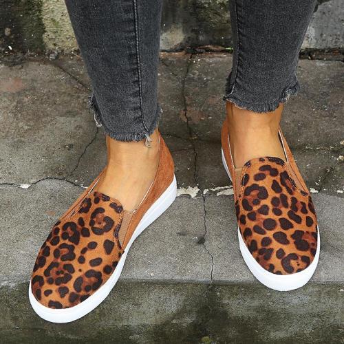 Canvas Women's Platform Comfortable Leopard Single Shoes
