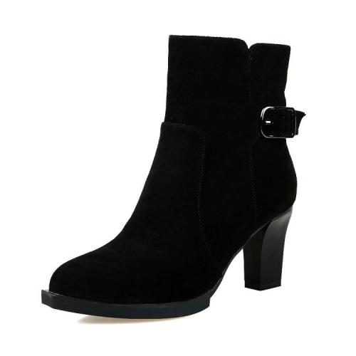 Women's Ankle Boots Autumn and Winter High Heel Short Boots Shoes
