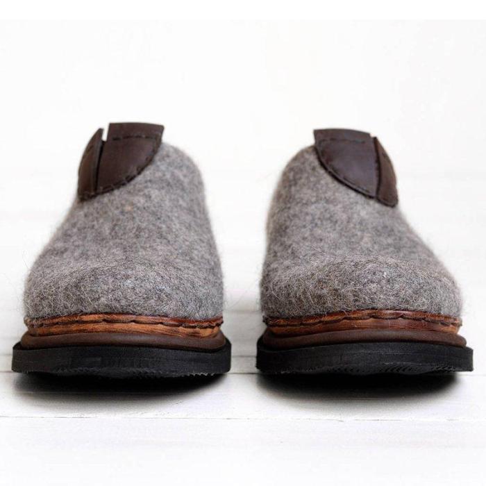 Women Winter Slip-On Casual Woolen Loafers