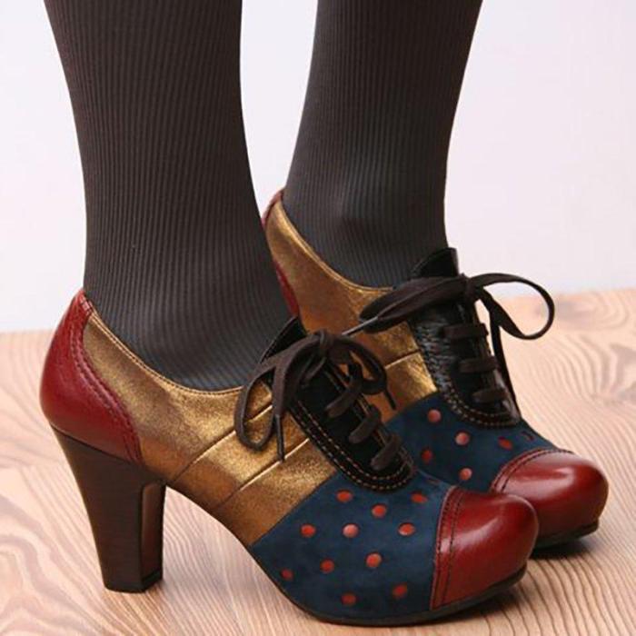 Women's elegant retro ankle boots