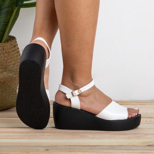 New Women's Peep Toe Wedges Adjustable Buckle Plus Size Sandals
