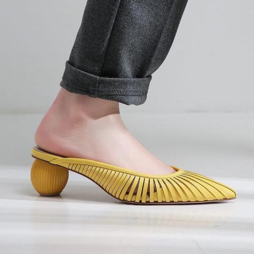 Half Pack Slipper Pointed Low Low Cut With Sandals And Slippers
